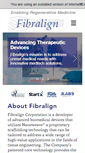 Mobile Screenshot of fibralignbio.com